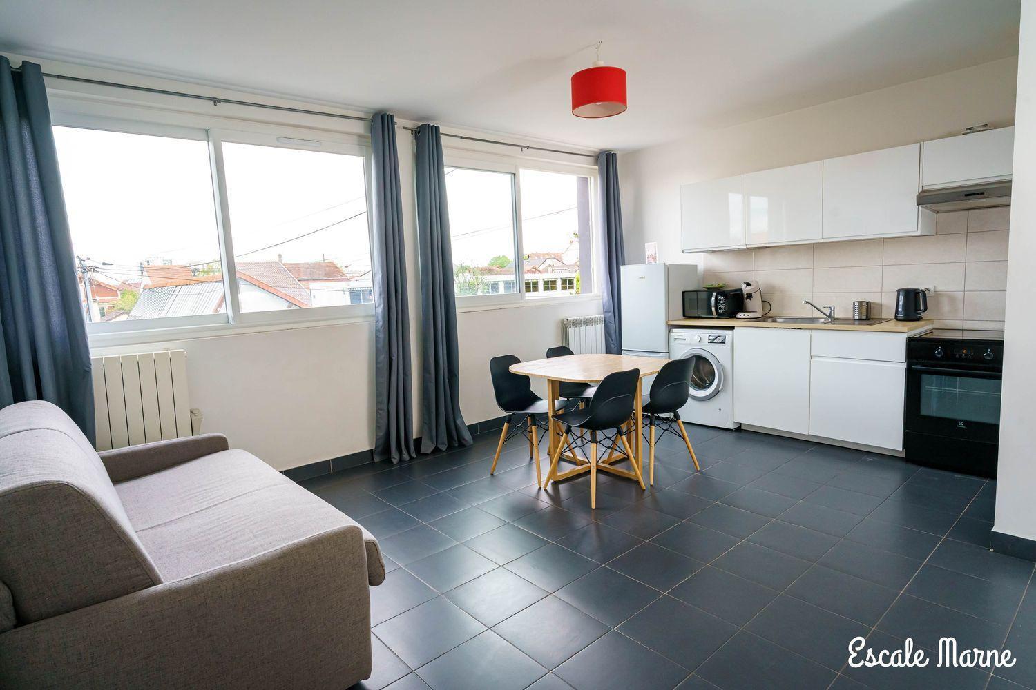Escale-Marne Fr - 202 - Free Parking - Free Luggage Storage - All Equipped - Linen Included - Washing Machine - 10Mn Walk Metro 8 - Rer A - Panoramic View - From 1 To 14 Guests Maisons-Alfort Rom bilde