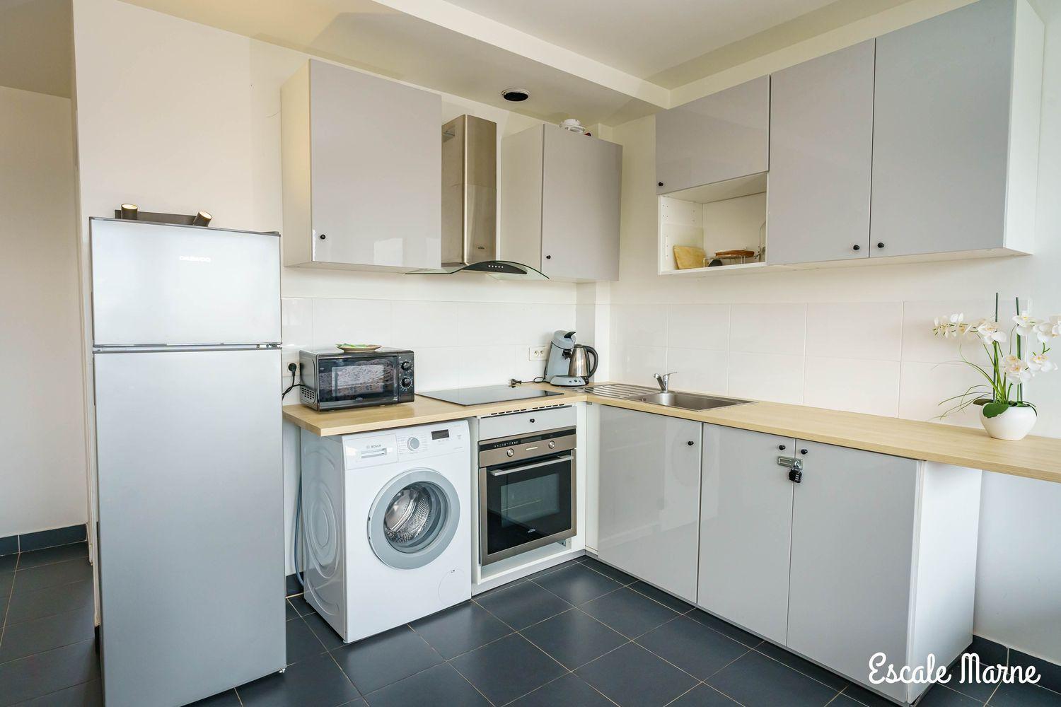 Escale-Marne Fr - 202 - Free Parking - Free Luggage Storage - All Equipped - Linen Included - Washing Machine - 10Mn Walk Metro 8 - Rer A - Panoramic View - From 1 To 14 Guests Maisons-Alfort Eksteriør bilde